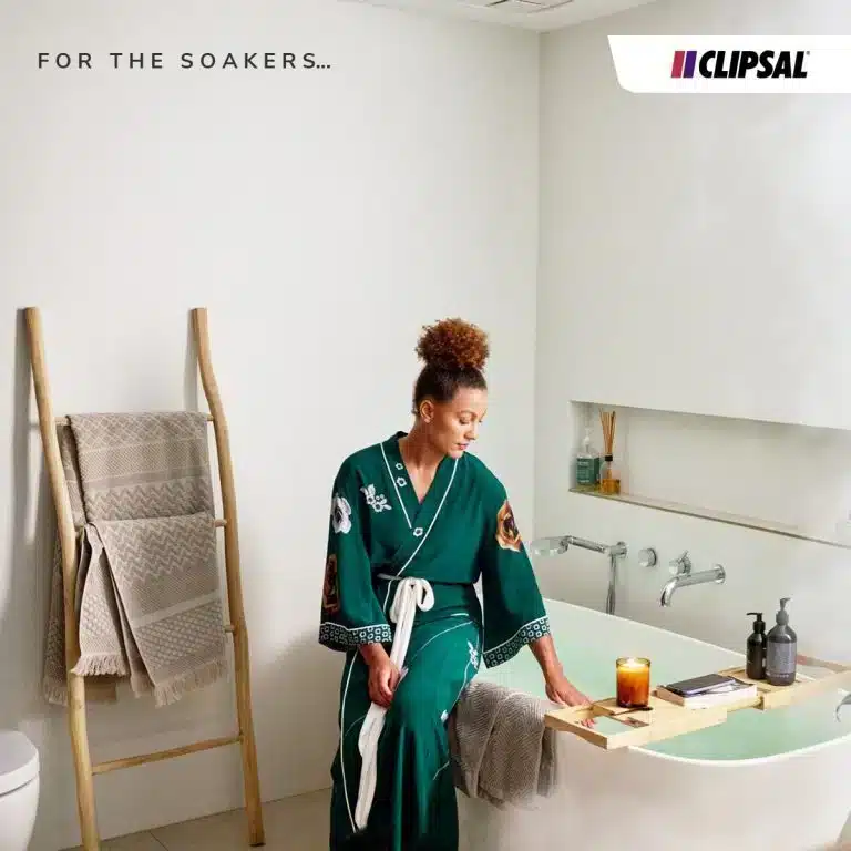 For the soaker Bathroom