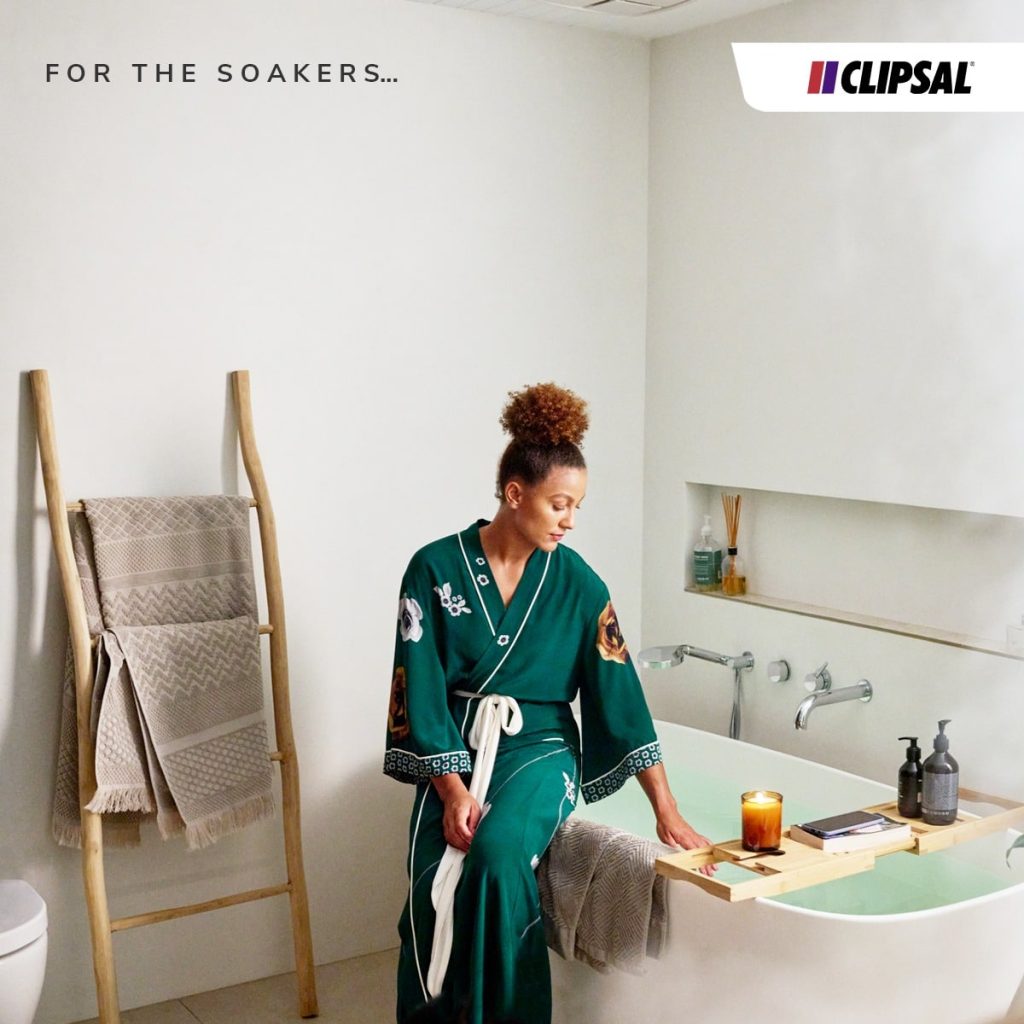 For the soaker Bathroom