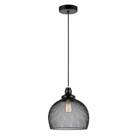 CLA PENDANT ES Blk Mesh LGE WINE GLASS