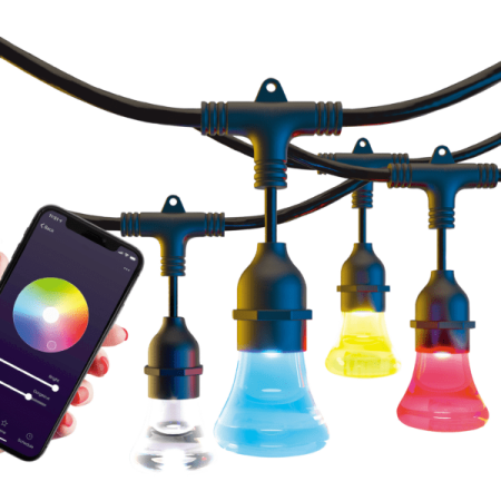 Vibe Multi Colour LED Festoon Lights 240V 8m with WIFI Control