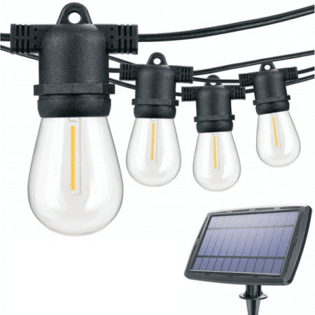 Vibe LED Solar Festoon Lights 15m