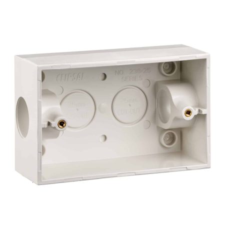 Clipsal Solid Mounting Block Rectangular With 2x25mm Entries | 238/25-WE