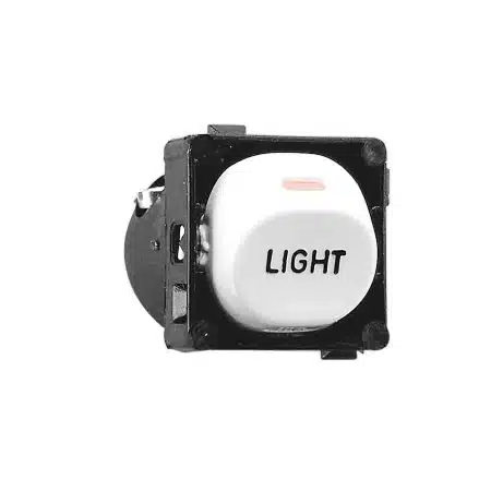 Clipsal 30 Series Switch Mech 1/2W 10A Marked LIGHT White Electric | 30LM-WE