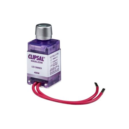 Clipsal Saturn 60 Series Dimmer LED Rotary 400W White Electric | 4062ELEDM-TR