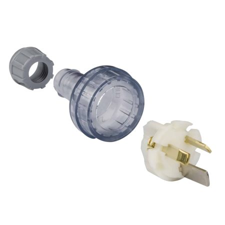 Clipsal Plug Top Heavy Duty 15A 3 Pin Transparent Suitable for 1.5mm Cable | 439S15HD-TR