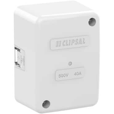 Clipsal Junction Box Clip On Lid And Connectors 45Wx86Lx58D | 554C4-WE