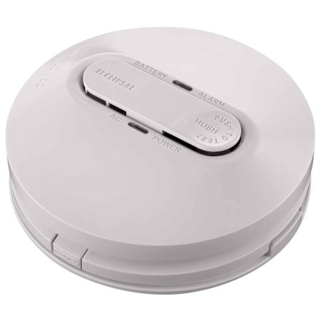 Clipsal Photoelectric Smoke Alarm Firetek Surface Mount 240V Mains Powered 9V Battery Backup | 755PSMA4