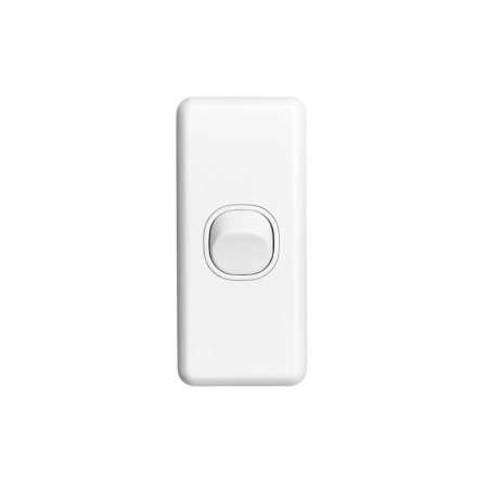 Clipsal Classic C2000 1 Gang Architrave Switch 10A White Electric | C2030-WE