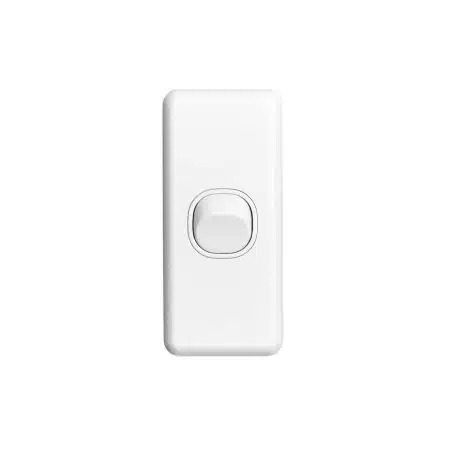 Clipsal Classic C2000 1 Gang Architrave Switch 10A White Electric | C2030-WE