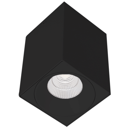 SAL DICE 9/15W LED Downlight Surface Mount Square GU10 Black | S9015-80GU10-BK