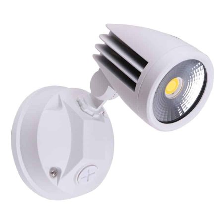 Fortress II Single LED Flood 1x15W IP54 White | MLXF3451W