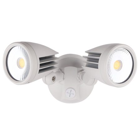 Fortress II Twin LED Flood 2x15W IP54 White | MLXF3452W