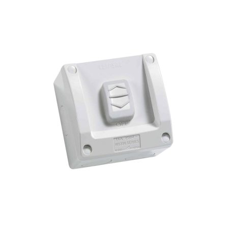 Clipsal Weather Proof Switch 1 Gang 15A Resistant Grey | WS226-RG