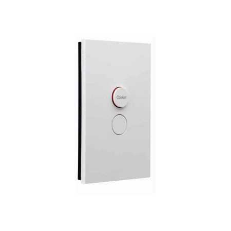 Clipsal Saturn Zen 1 Gang Cooker Switch 45A Zen White | Z4061/45-ZW