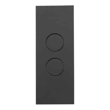 Clipsal Saturn Zen 2 Gang Architrave Switch With LED Indicator 20A/16AX Zen Black | Z4062AL-ZB