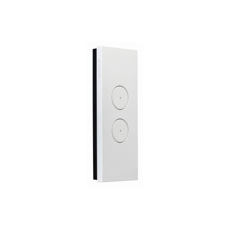 Clipsal Saturn Zen 2 Gang Architrave Switch With LED Indicator 20A/16AX Zen White | Z4062AL-ZW