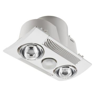 Clipsal 2 Heat 3-in-1 Ensuite Bathroom Heater with Draft Stopper | 6600ADS-WE