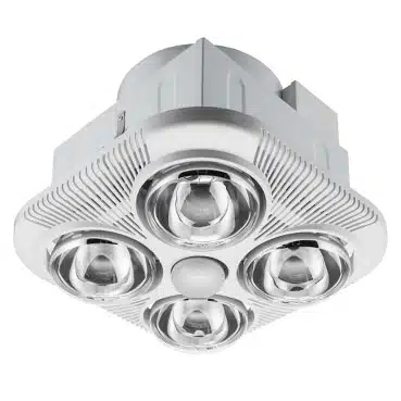 Clipsal 4 Heat 3-in-1 Bathroom Heater with Draft Stopper | 6500ADS-WE