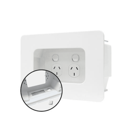 Matchmaster Recessed Wall Point with Built In Cable Management