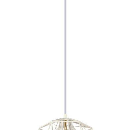 CLA PENDANT ES 72W White Iron Cage Antique Brass OD395x H350mm | MARTE3