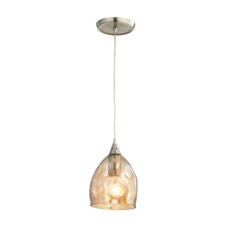 CLA PENDANT ES Champagne Dimpled Glass ELLIPSE OD146mm | ORDITO1