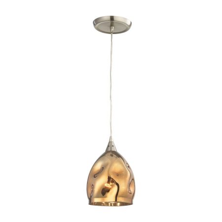 CLA PENDANT ES Gold Dimpled Glass ELLIPSE OD146mm | ORDITO3