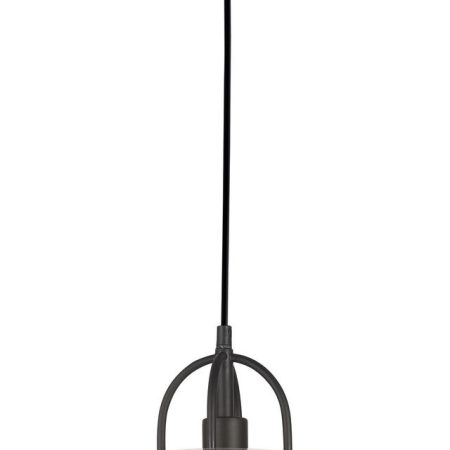 CLA PENDANT ES Matt Blk OBLONG w/Clear Glass Coolie OD315mm | PAPILLON1