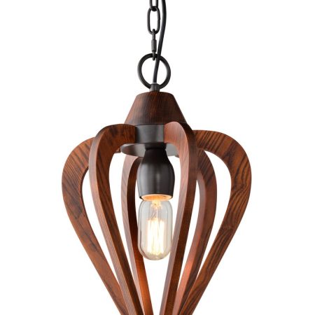 CLA PENDANT ES Tuscan Coffee Cherry Wood SML ARROW OD248mm | SENORITA1