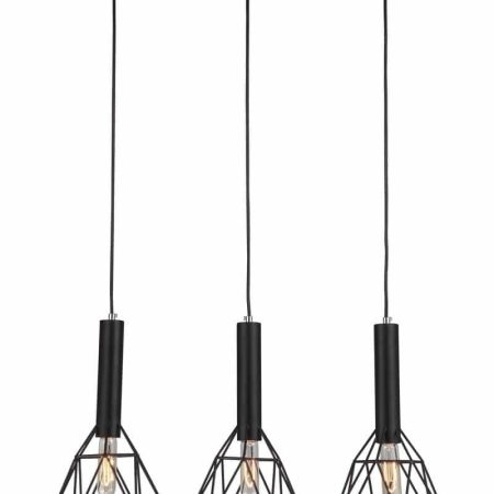 CLA PENDANT ES Blk WIRE BEER GLASS (Angled Cage) OD156mm | BLACKBAND2