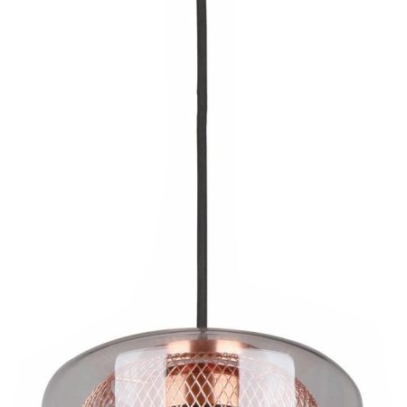 CLA PENDANT ES Cop Mesh & Clr Glass OBLONG OD200mm | TONO2