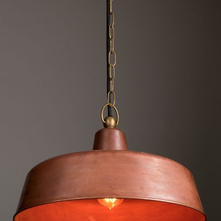 CLA PENDANT ES 60W MATT BLK ANGLED DOME IP23 OD 400mm | DEKSEL06