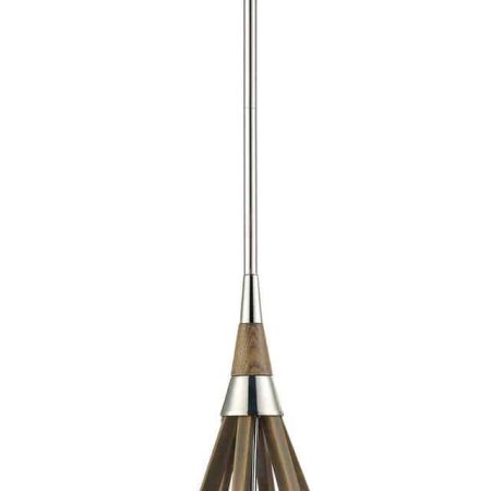 CLA PENDANT ES Taupe Wood SML TEAR DROP OD180mm | BONITO1