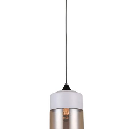 CLA PENDANT ES WH w/Amber Glass JAR OD180mm | CASA1