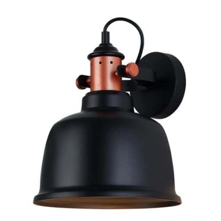 CLA PENDANT ES Matt Blk BELL with Cop Highlights OD225mm | ALTA2