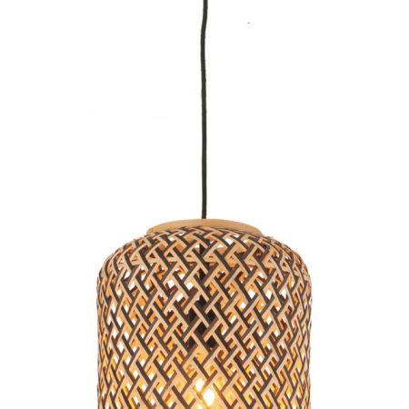 CLA PENDANT ES 40W Cylinder Bamboo Cage OD250mm X L360m | CESTA1