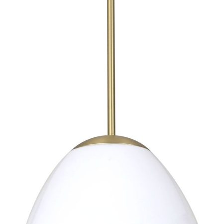CLA PENDANT ES Antique Brass / Frosted (Matt) Tipped Dome Glass OD350mm | CIOTOLA6