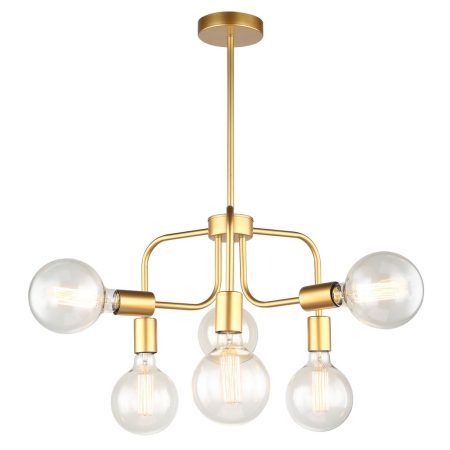 CLA PENDANT ES x 6 Matt Gold w/6 arms OD420mm | HEXA2
