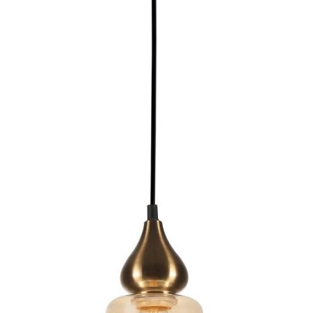 CLA PENDANT ES 72W Bronze Amber Flat Top ELLIPSE OD160xH305 mm | JEREZ1