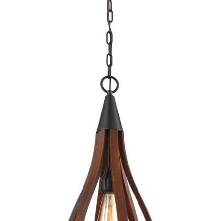 CLA PENDANT ES Dark Red Wood SML BELL OD226mm | KHALEESI1