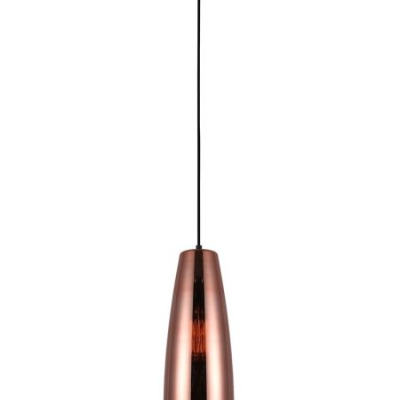 CLA PENDANT ES Copper Coloured Glass ELLIPSE OD135mm | LAMINA1