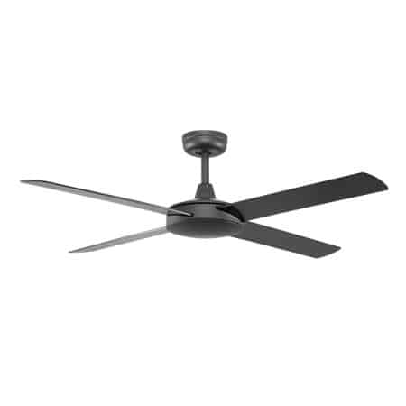 Fanco Eco Silent Deluxe DC Ceiling Fan with Remote & Wall Control – Black 52″