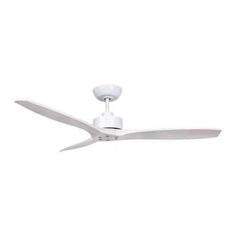 Fanco Wynd v3 DC Ceiling Fan with Remote - White with Whitewash Timber Blades