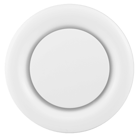 Fantech Trade Internal Metal Duct Valve Adjustable Air Flow 100mm White | IDV100