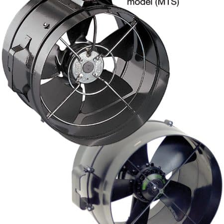 Fantech Minitube Axial Fan 200mm 2 Pole 1ph 50Hz Steel IP44 | MTS202