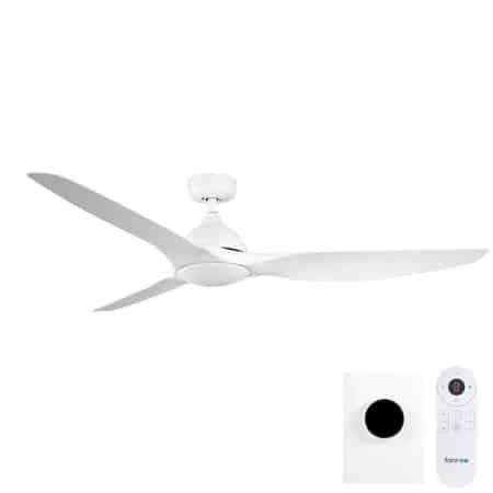Fanco Horizon DC Ceiling Fan with Remote & Wall Control – White 64
