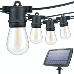 Vibe LED Solar Festoon Lights 15m | VBLSPFEST3K