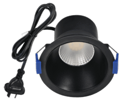 Energetic MARKLITE 9W LED Downlight Low Glare CCT Black | ENE171014BK