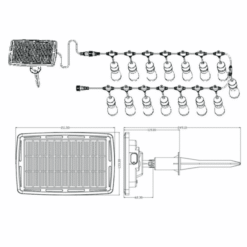 Alternative view of Vibe LED Solar Festoon Lights 15m | VBLSPFEST3K