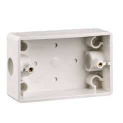Clipsal Solid Mounting Block Rectangular With 2x20mm Entries | 238-WE