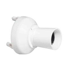 Clipsal Batten Holder Surface Mount BC Clip-On Cover With Hollow Wall Anchors | 2530LT-WE